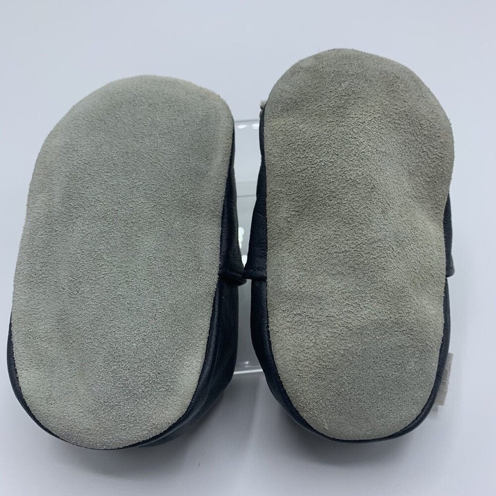 Mini Star Baby Shoes Slippers Boy Girl Size 0-6 Months Soft Sole Green Frog - Picture 7 of 7